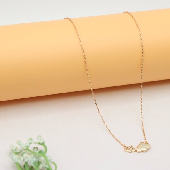 -"Minimalist Rose Gold Cloud Pendant Necklace, Adjustable Chain, XPNL0193 - Picture 9 of 13